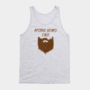 Resting Beard Face Tank Top